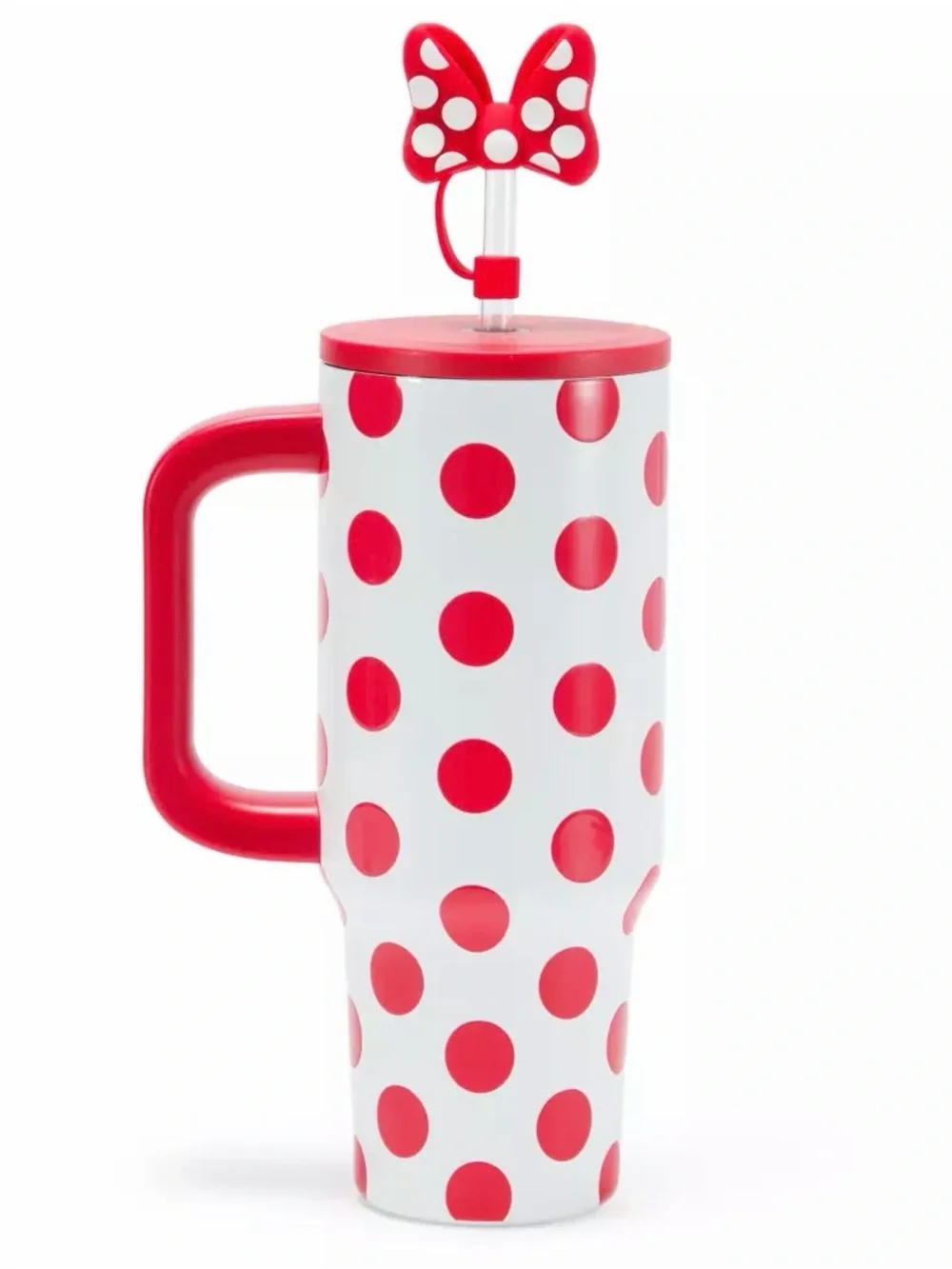 New 2026 Minnie Mouse 30oz Stainless Steel Travel Tumbler & Straw & Zip Case
